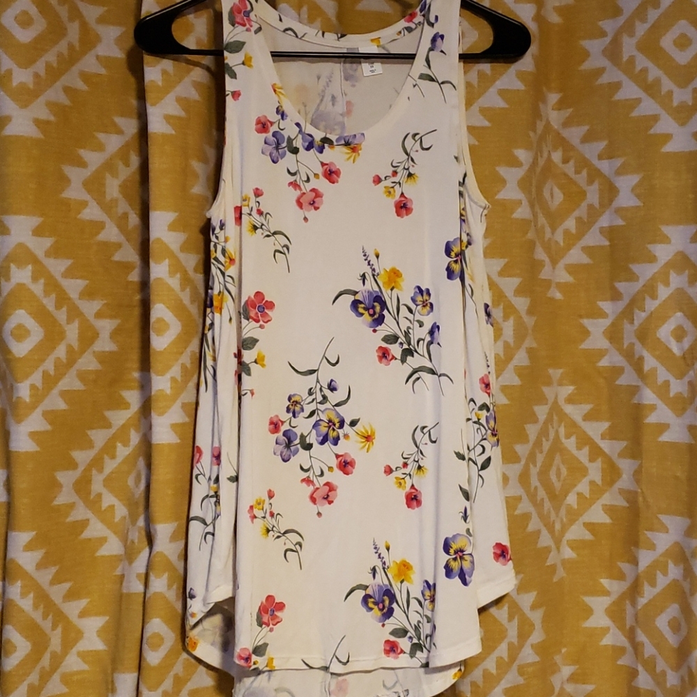 Floral Old Navy Luxe Tank Top